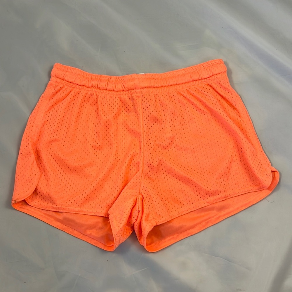 Orange Mesh Ocean Drive Athletic / Comfy Short with Drawstring Small